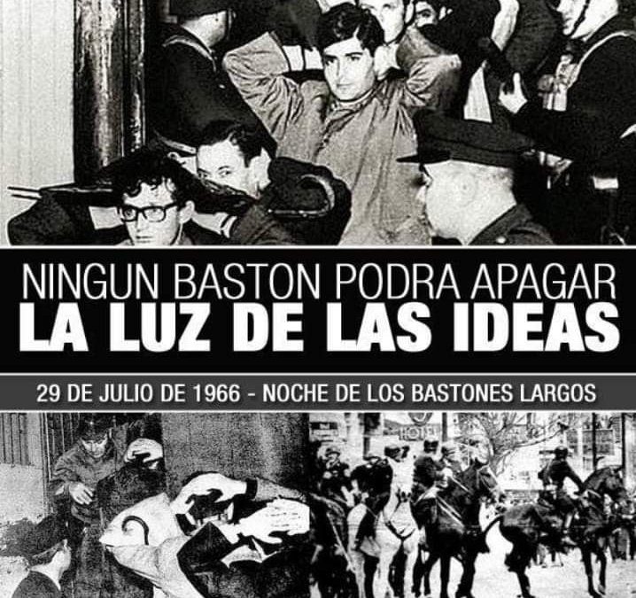 A 57 años de la Noche de los Bastones Largos