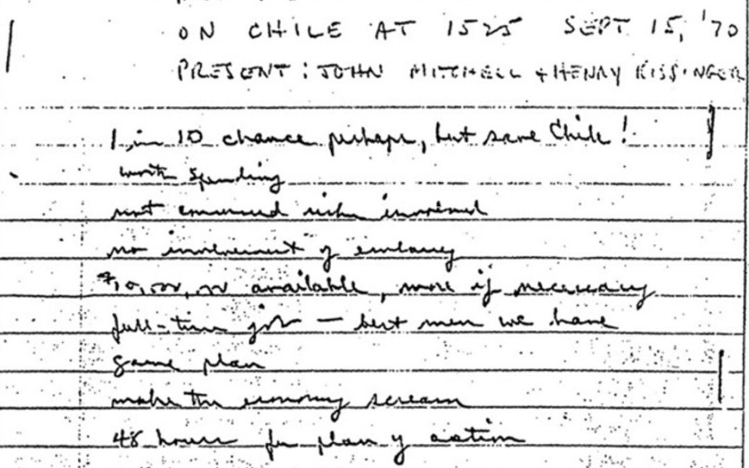 El imperio y el golpe de Pinochet, mi nota para Página/12