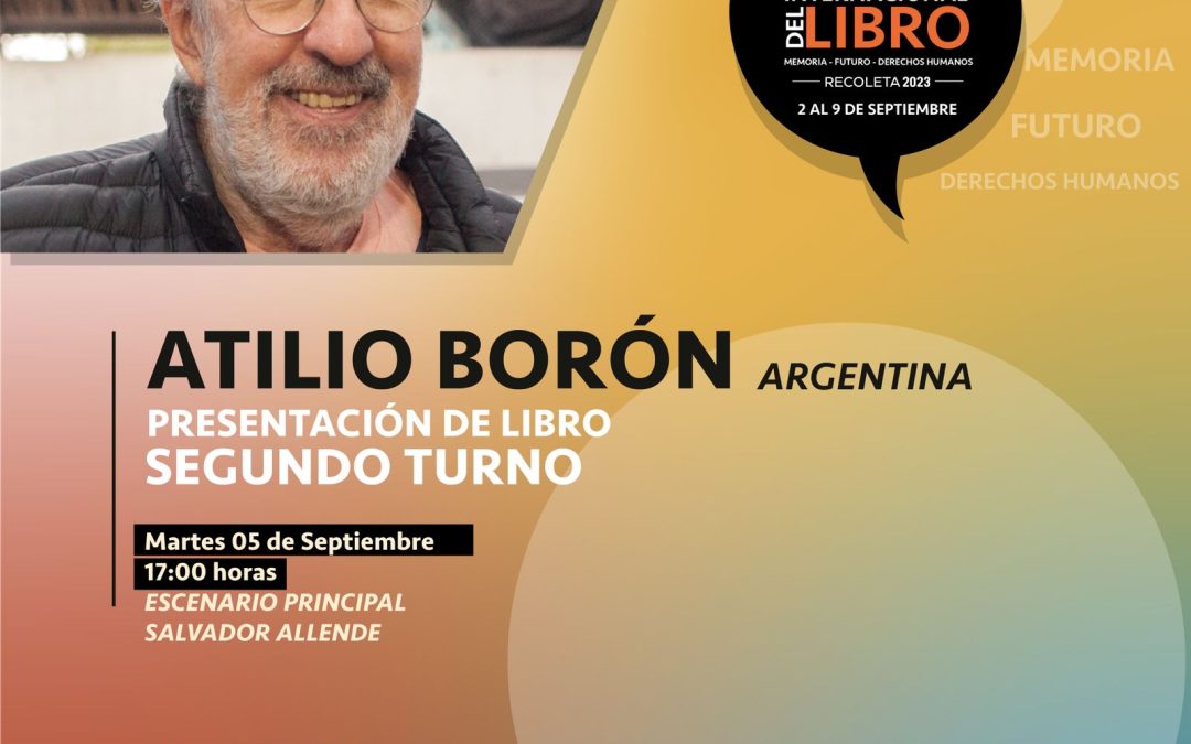Mis actividades en los próximos días en Chile en el marco de las jornadas conmemorativas del cincuentenario del golpe de Estado en Chile