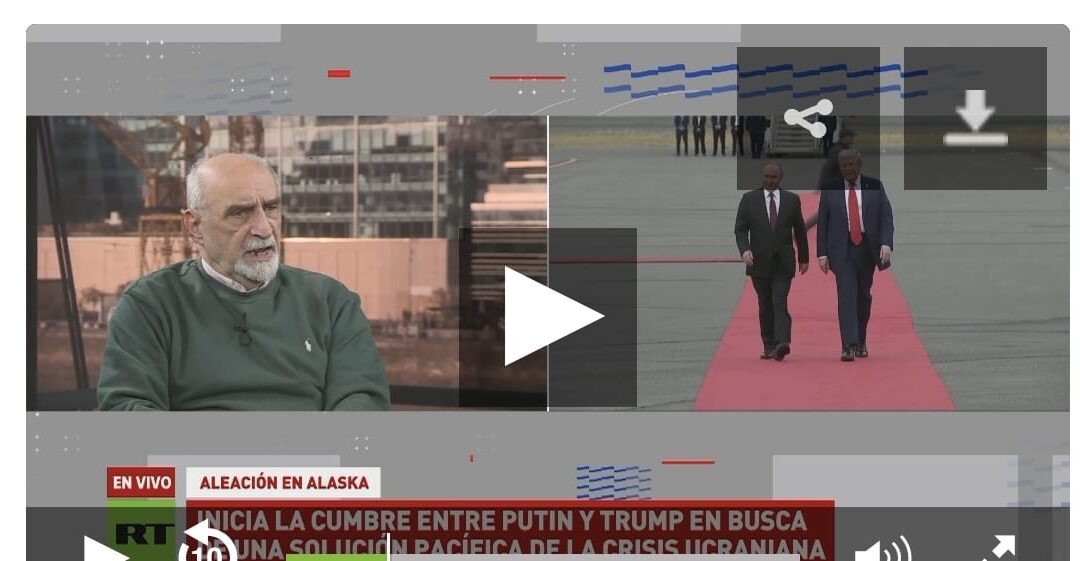 Intervención de Jorge Kreynes en la cobertura de RT sobre la Cumbre de Alaska