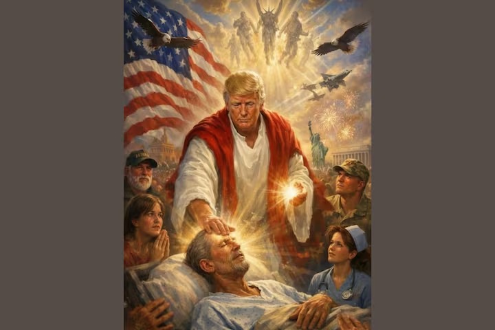 Trump como Jesucristo