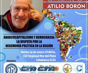 Viernes 14 de enero a las 19hs en Mar del Plata
